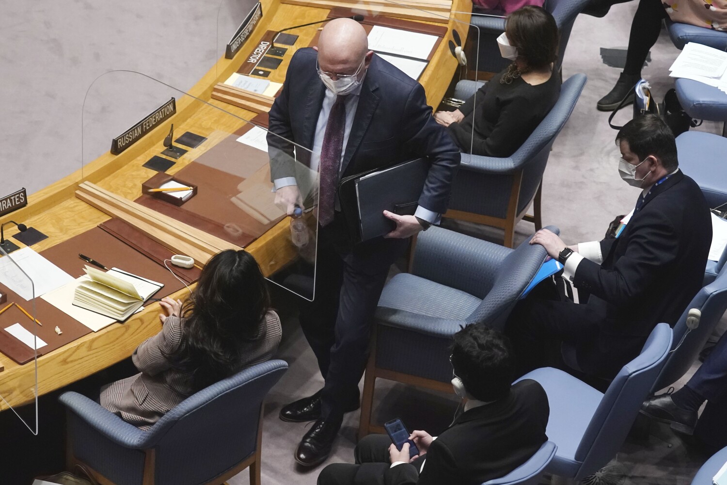 U.S. and Russia trade accusations about Ukraine at U.N. Security Council