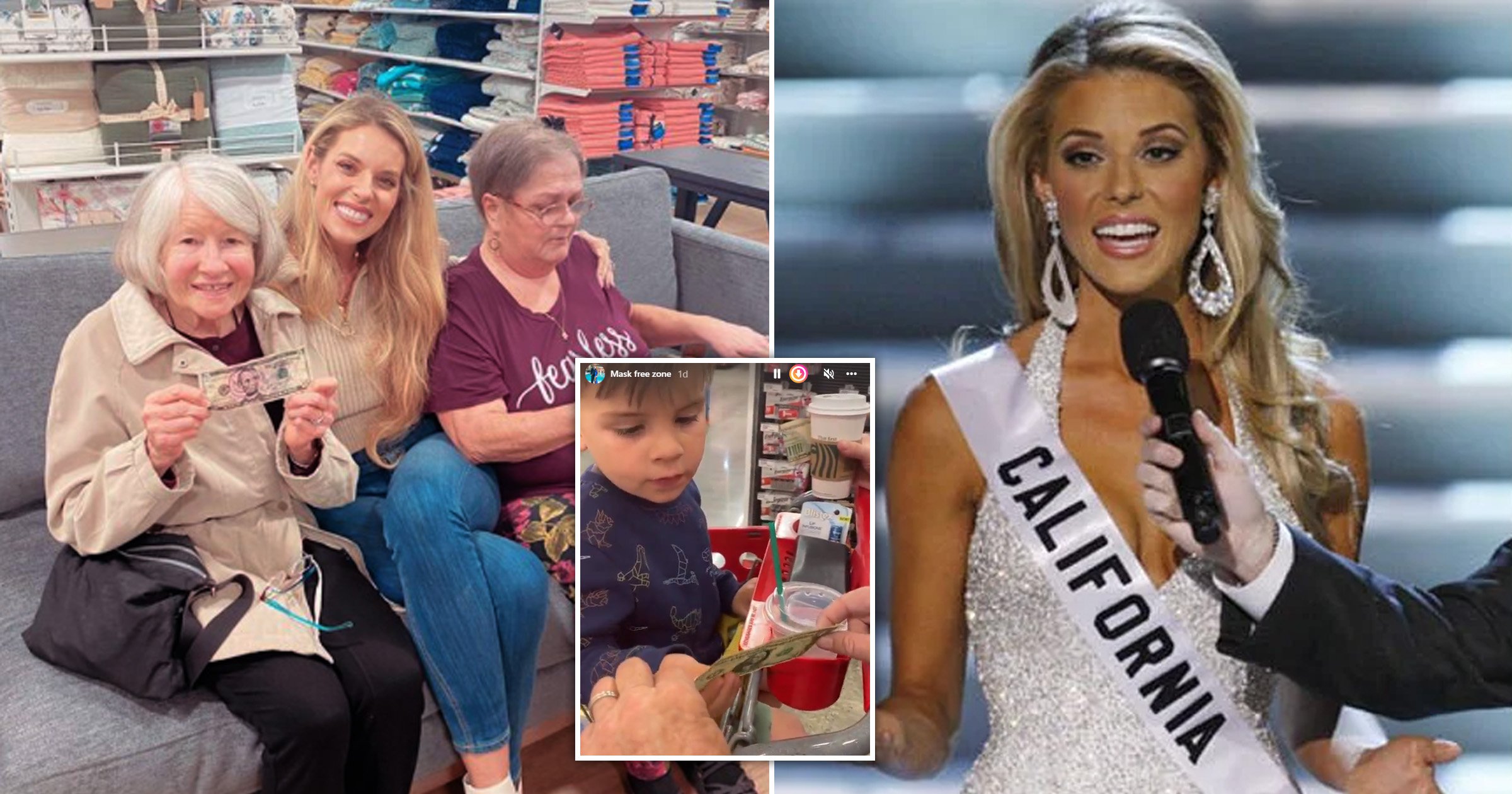 Donald Trump supporter Miss California USA gives reward money to kids and seniors refusing to wear masks