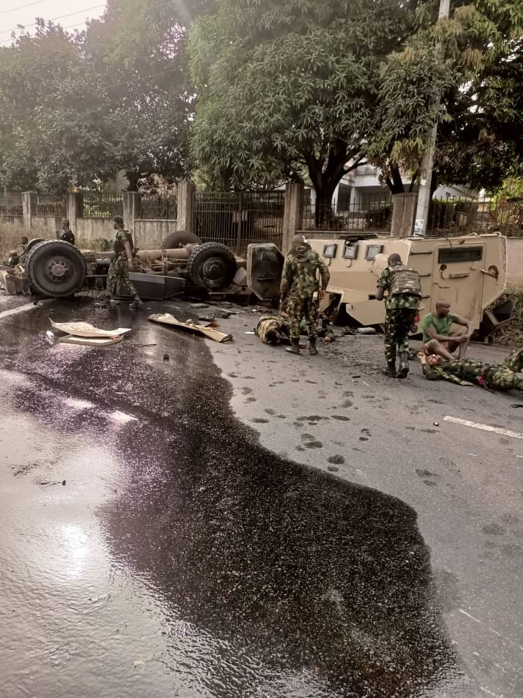 BREAKING: Five Soldiers Killed In Auto Crash While Answering Distress Call To Repel Alleged Attack By IPOB’s Eastern Security Network
