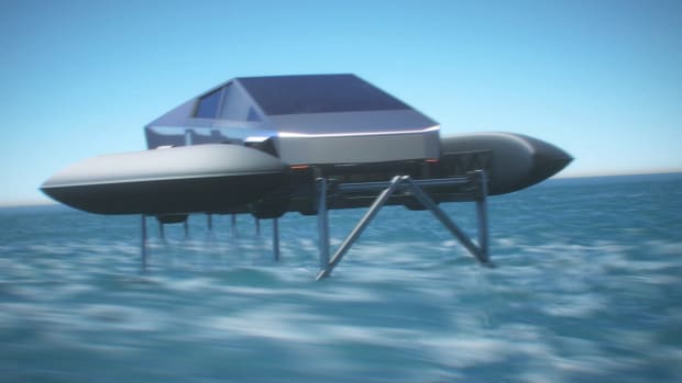 What If Tesla’s Cybertruck Became a Catamaran?