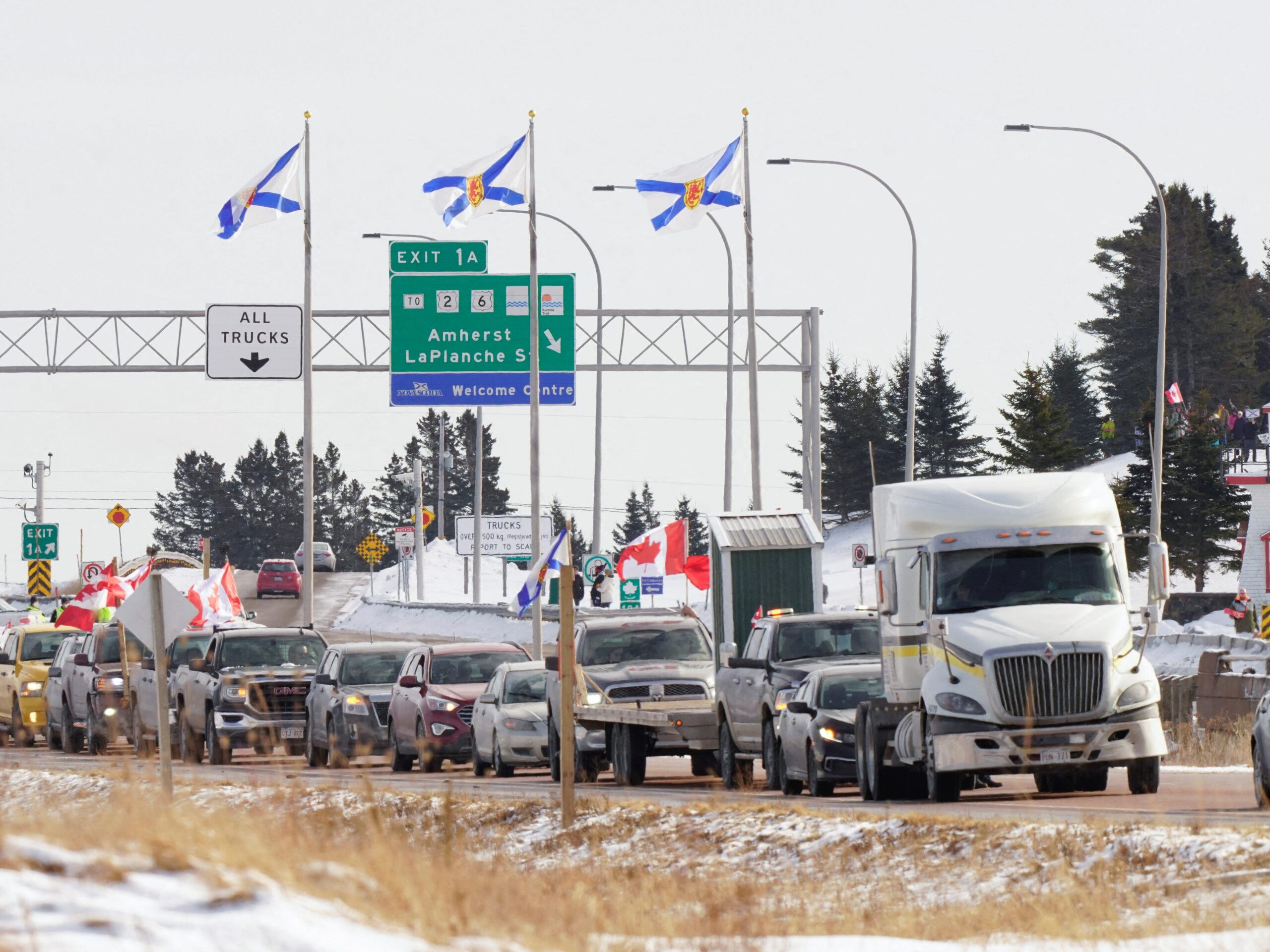 Officials warn a trucker convoy could target Super Bowl, but law enforcement says there is no ‘legitimacy’ to the threat as security measures are ramped up in LA