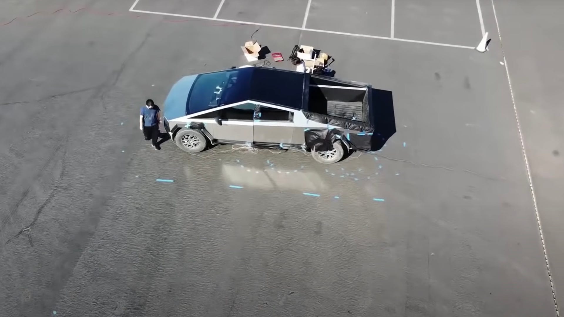 Check Out Tesla’s Latest Cybertruck Prototype in This Drone Footage