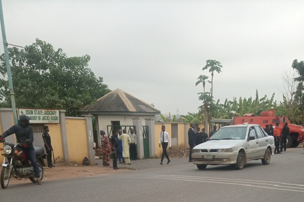 BREAKING: Heavy security as Court rules on bail of Adedoyin, six staff